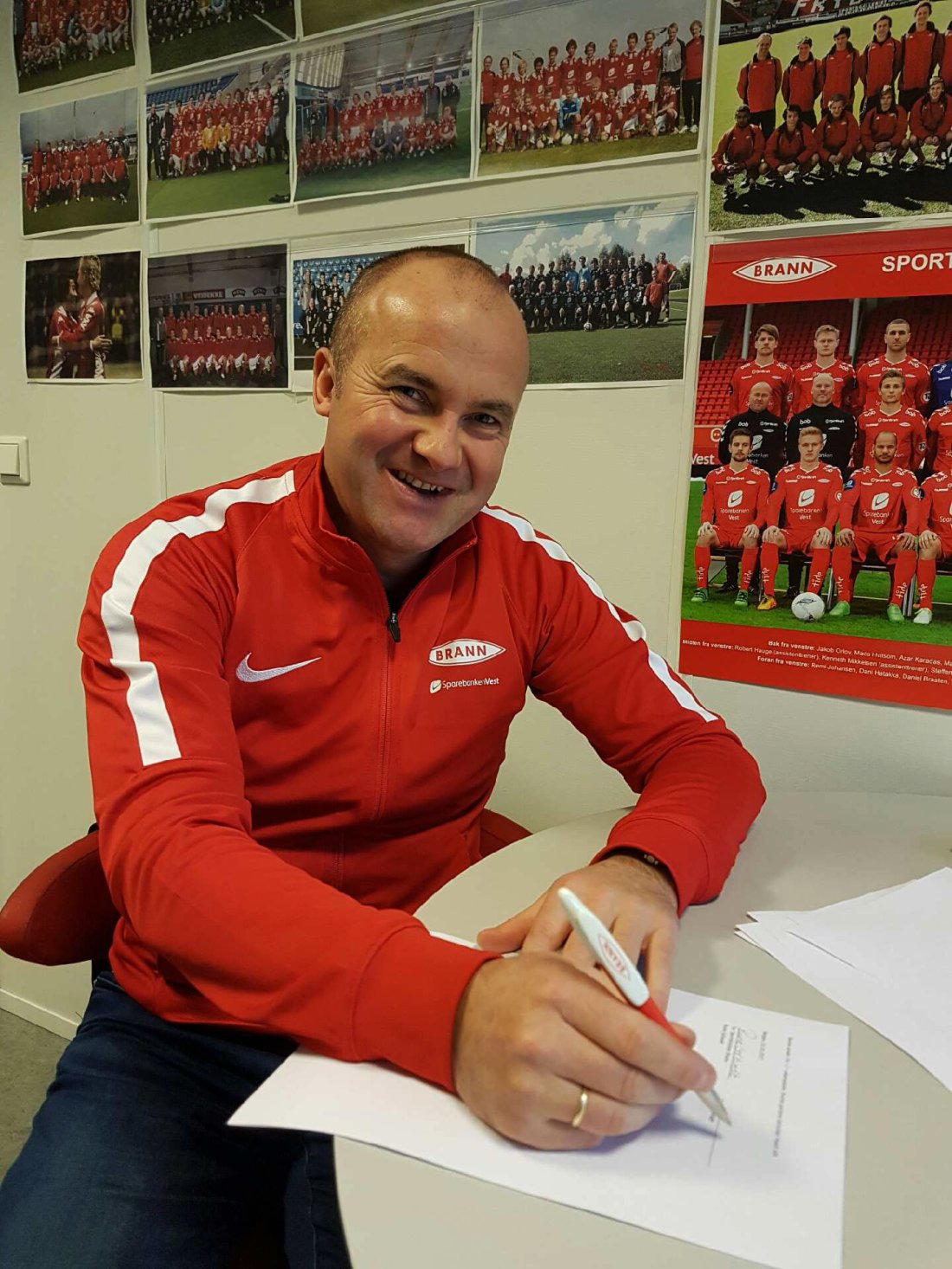 NY KONTRAKT: Robert Hauge har vært lenge i Brann. Nå varer avtalen helt til 2019.